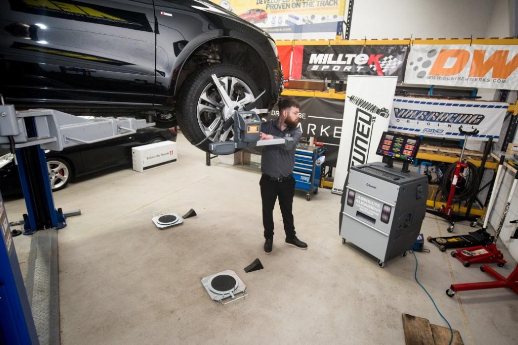 Wheel alignment carried out by an Absolute Alignment Approved Centre